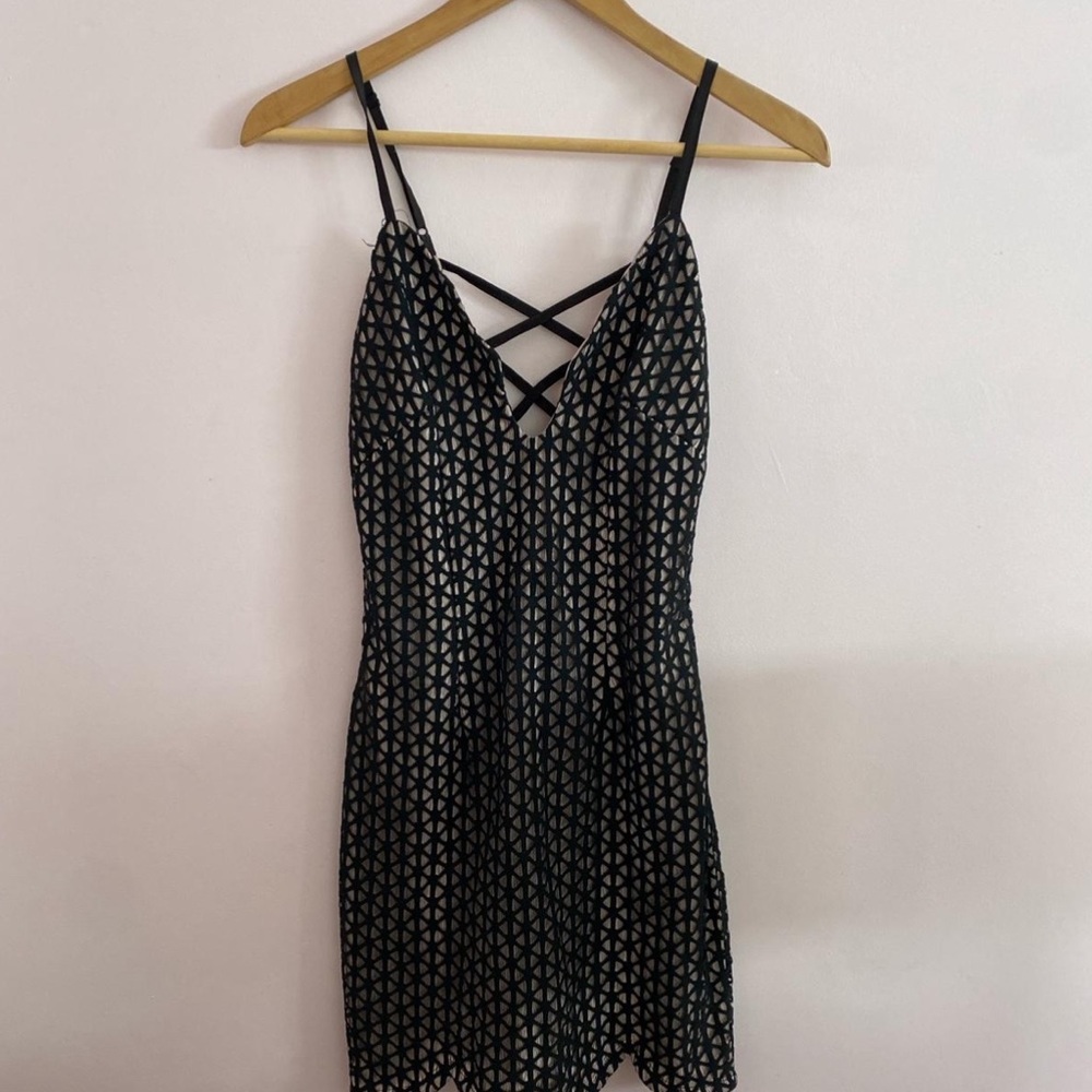 LF bodycon black dress